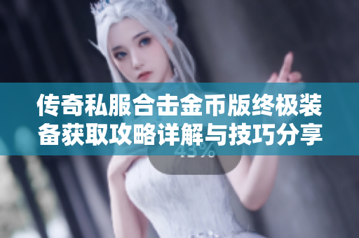 传奇私服合击金币版终极装备获取攻略详解与技巧分享