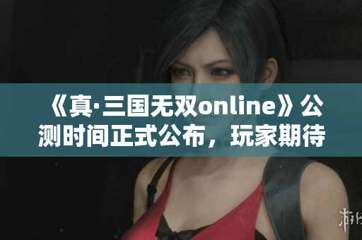 《真·三国无双online》公测时间正式公布，玩家期待已久的时刻来临