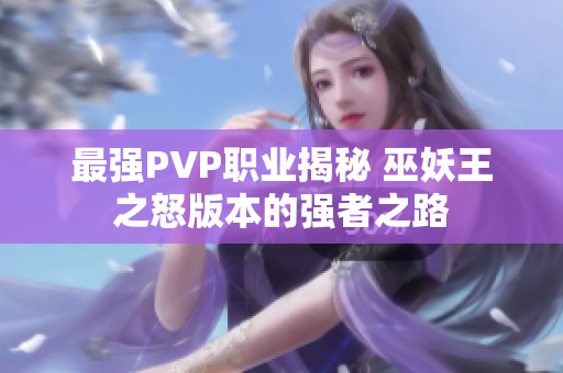 最强PVP职业揭秘 巫妖王之怒版本的强者之路