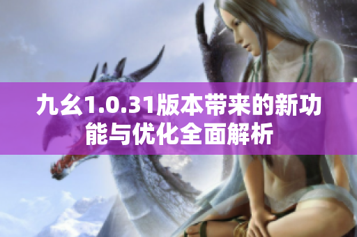 九幺1.0.31版本带来的新功能与优化全面解析