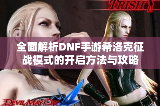 全面解析DNF手游希洛克征战模式的开启方法与攻略