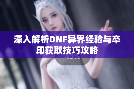 深入解析DNF异界经验与卒印获取技巧攻略