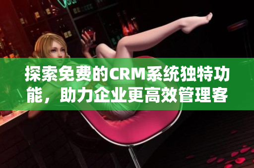 探索免费的CRM系统独特功能，助力企业更高效管理客户关系