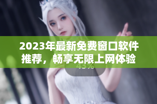 2023年最新免费窗口软件推荐，畅享无限上网体验