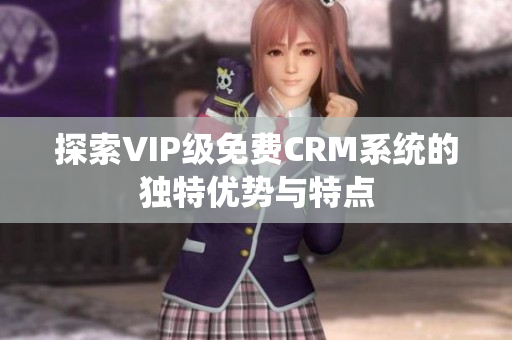 探索VIP级免费CRM系统的独特优势与特点