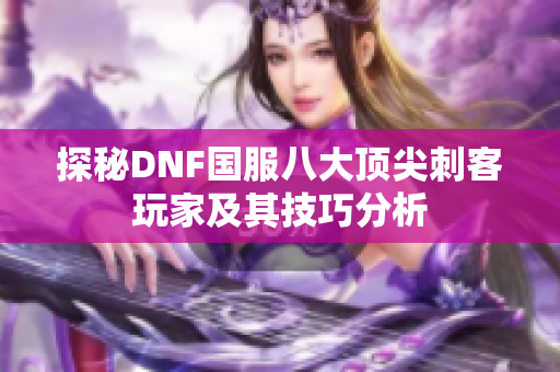 探秘DNF国服八大顶尖刺客玩家及其技巧分析