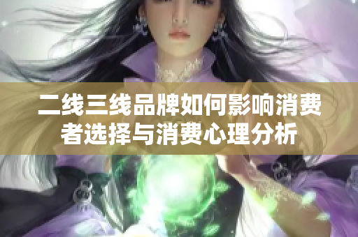 二线三线品牌如何影响消费者选择与消费心理分析