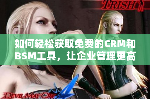 如何轻松获取免费的CRM和BSM工具，让企业管理更高效