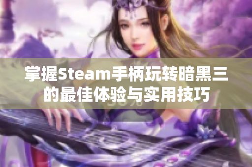 掌握Steam手柄玩转暗黑三的最佳体验与实用技巧