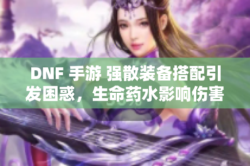 DNF 手游 强散装备搭配引发困惑，生命药水影响伤害引发争议