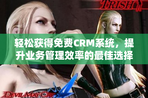 轻松获得免费CRM系统，提升业务管理效率的最佳选择