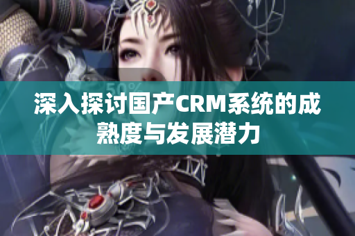 深入探讨国产CRM系统的成熟度与发展潜力