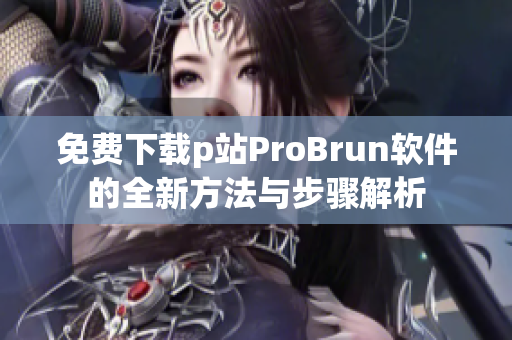 免费下载p站ProBrun软件的全新方法与步骤解析